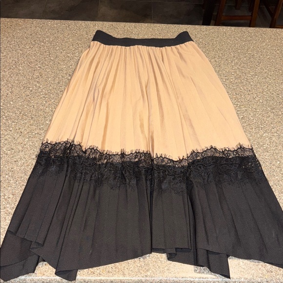 ninexis Dresses & Skirts - Elegant Black and Cream Women's Skirt